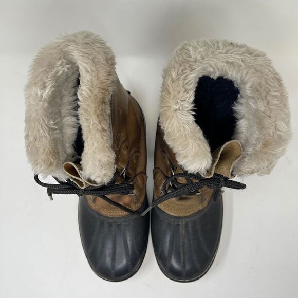 Sorel Men's Buffalo Kaufman Insulated Wool Lined Snow Duck Boots Size 8 - Picture 2 of 10